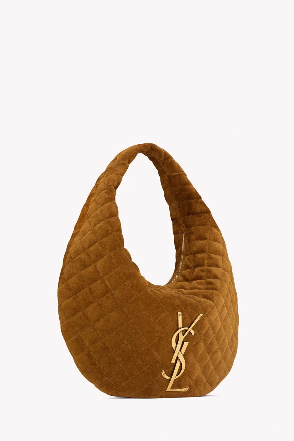 Icare Hobo In Quilted Suede