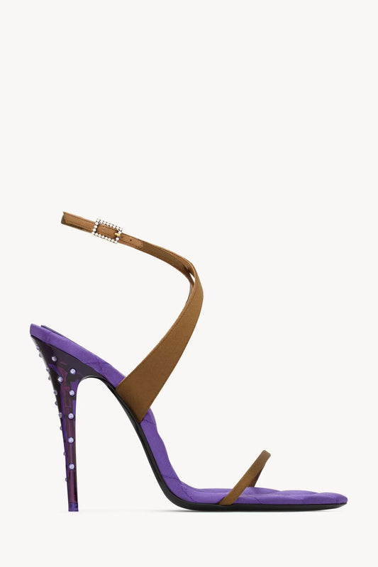 Ivresse Sandals In Satin Crepe And Crystals