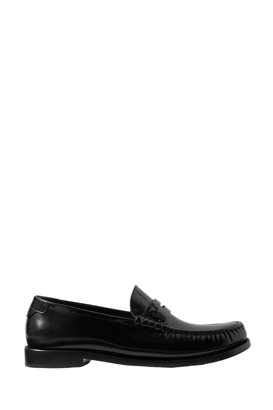 Le Loafer Glossed-Leather Loafers