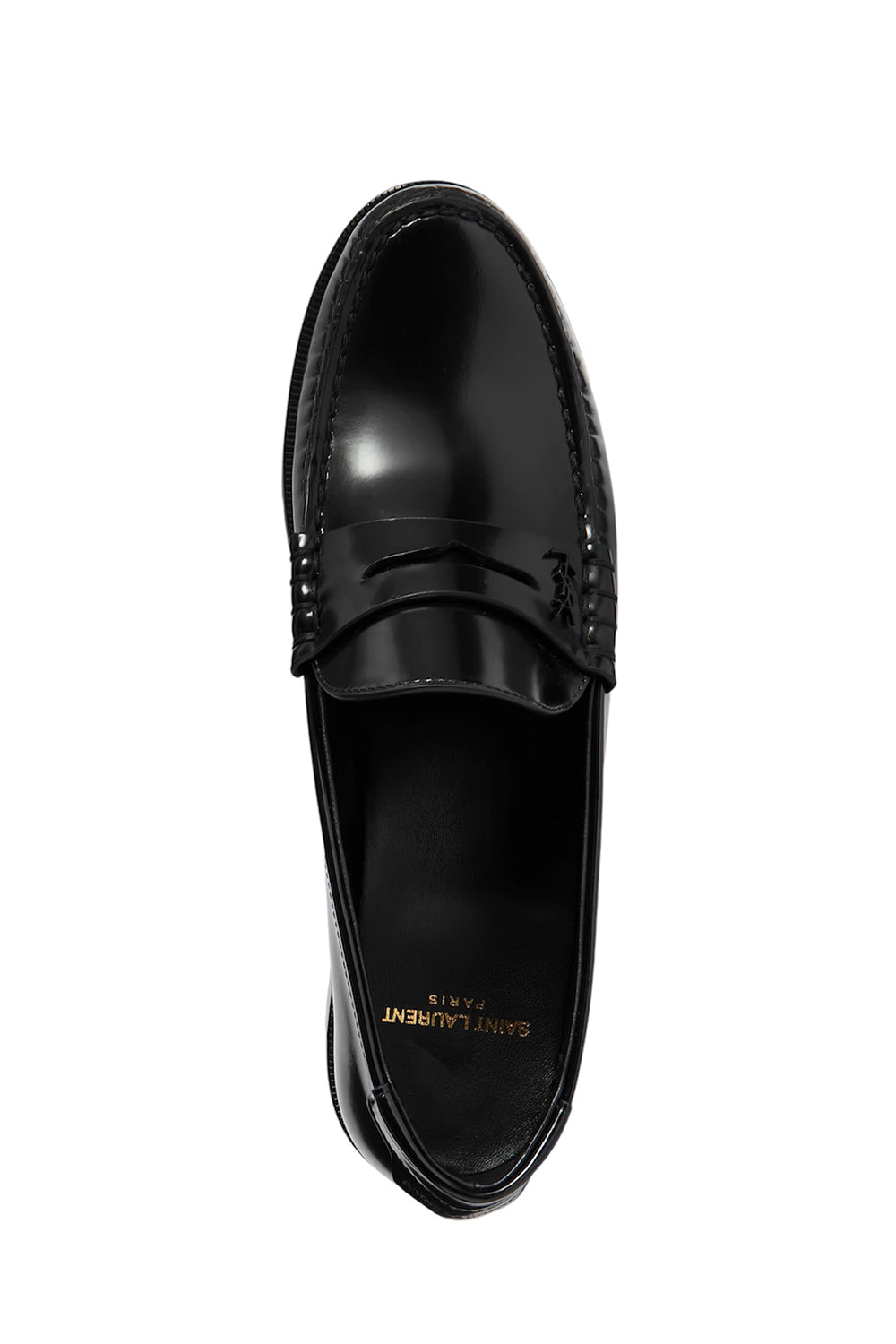 Le Loafer Glossed-Leather Loafers