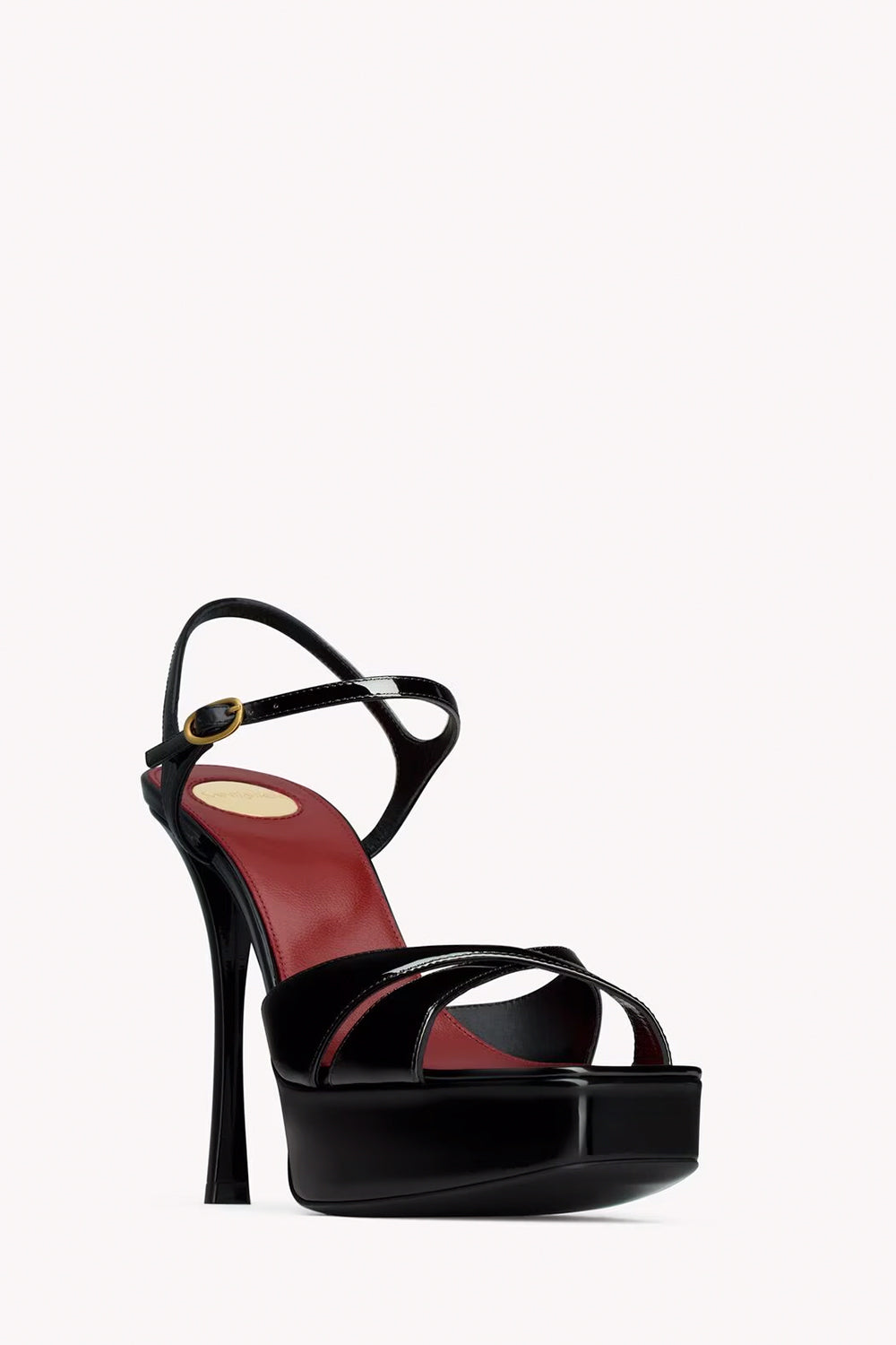 サンダル・ミュール SAINT LAURENT DEBBIE PATENT LEATHER SANDALS SAINT LAURENT - Debbie Platform Sandals In Patent Leather