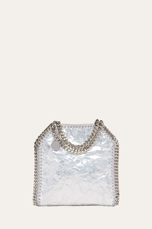 Falabella Mini Alter Crackled Metallic Tote Bag