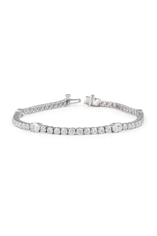 Single Station Lab Diamond Tennis Bracelet