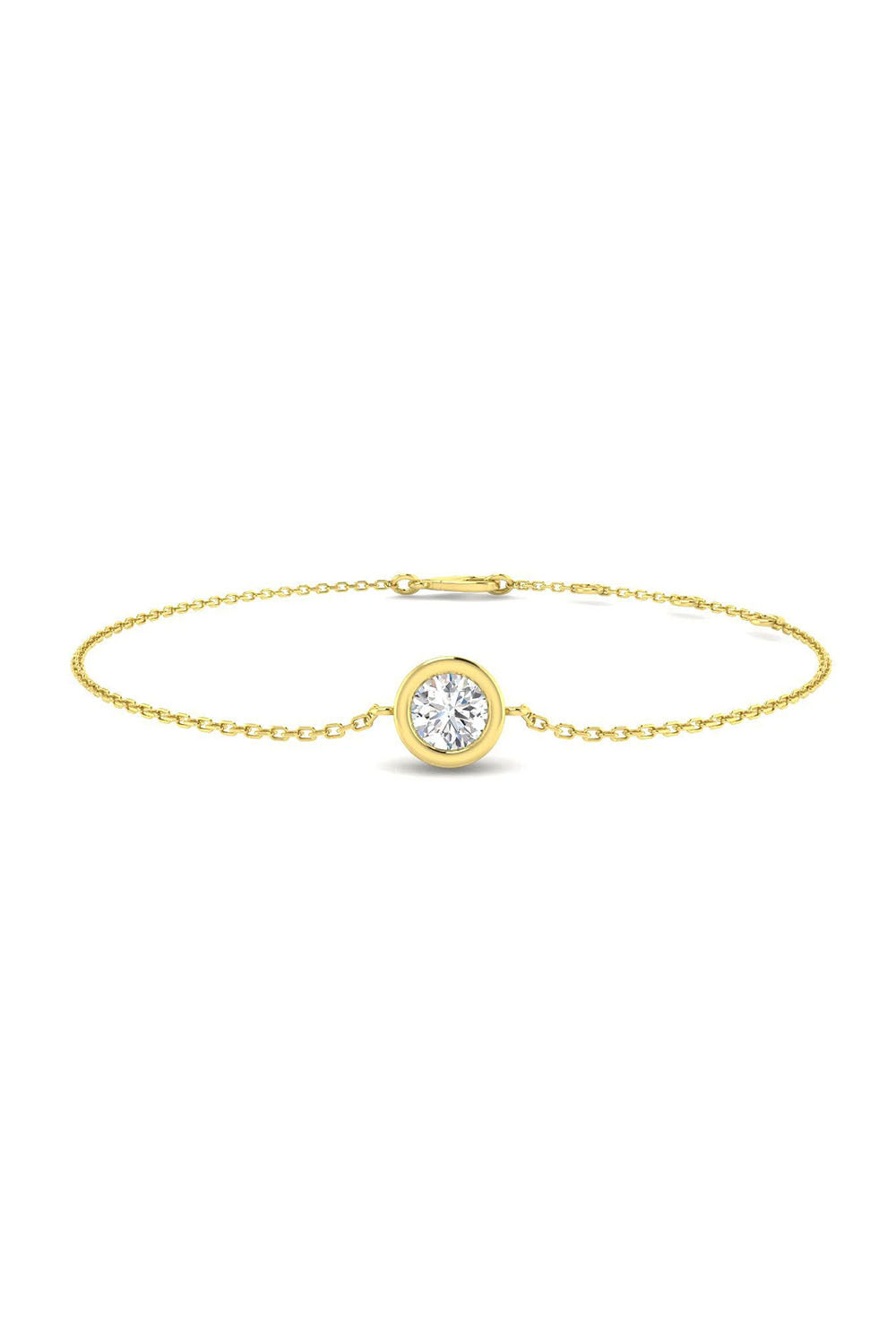 Solitaire Natural Diamond Bracelet