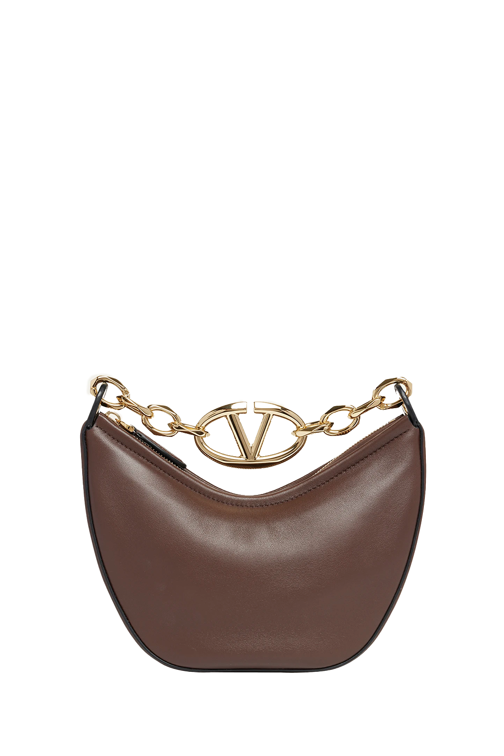 Mini VLOGO Moon Leather Hobo Bag