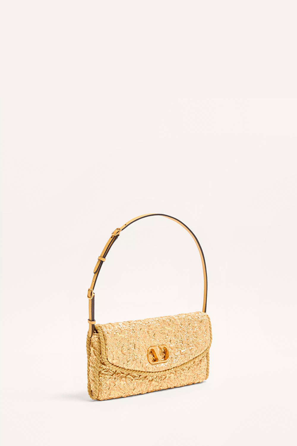 DeVain Small Shoulder Bag In Cloqué Jacquard Fabric