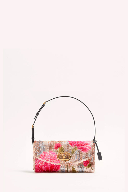Devain Small Embroidered Shoulder Bag