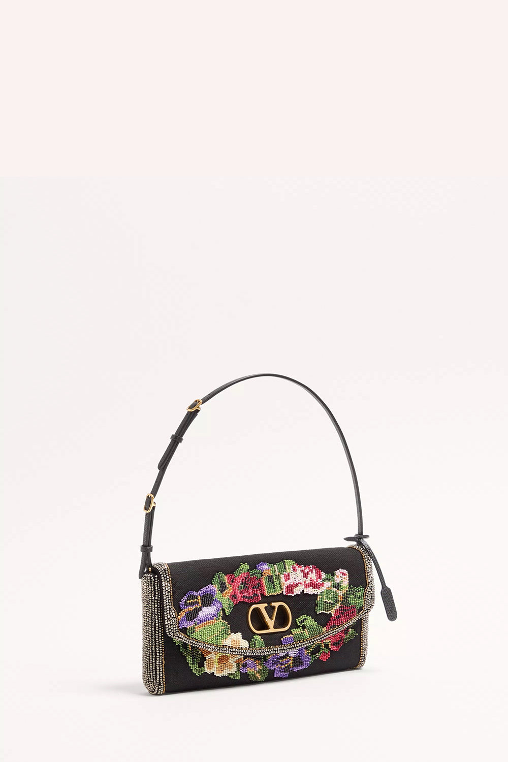 Devain Small Embroidered Shoulder Bag