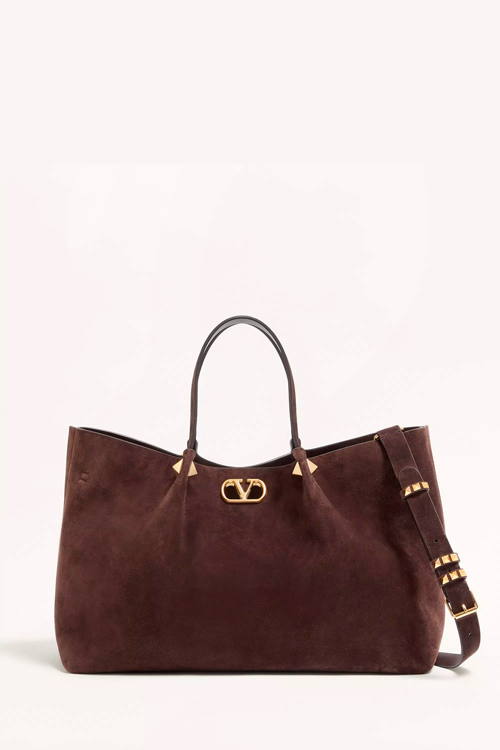 Large Shopping Bag in Soft Suede