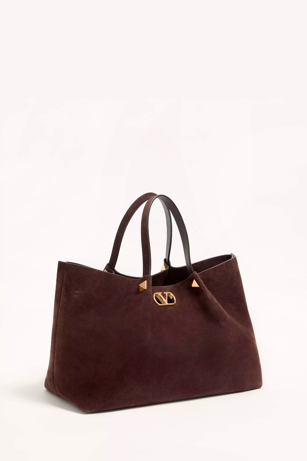 Large Shopping Bag in Soft Suede