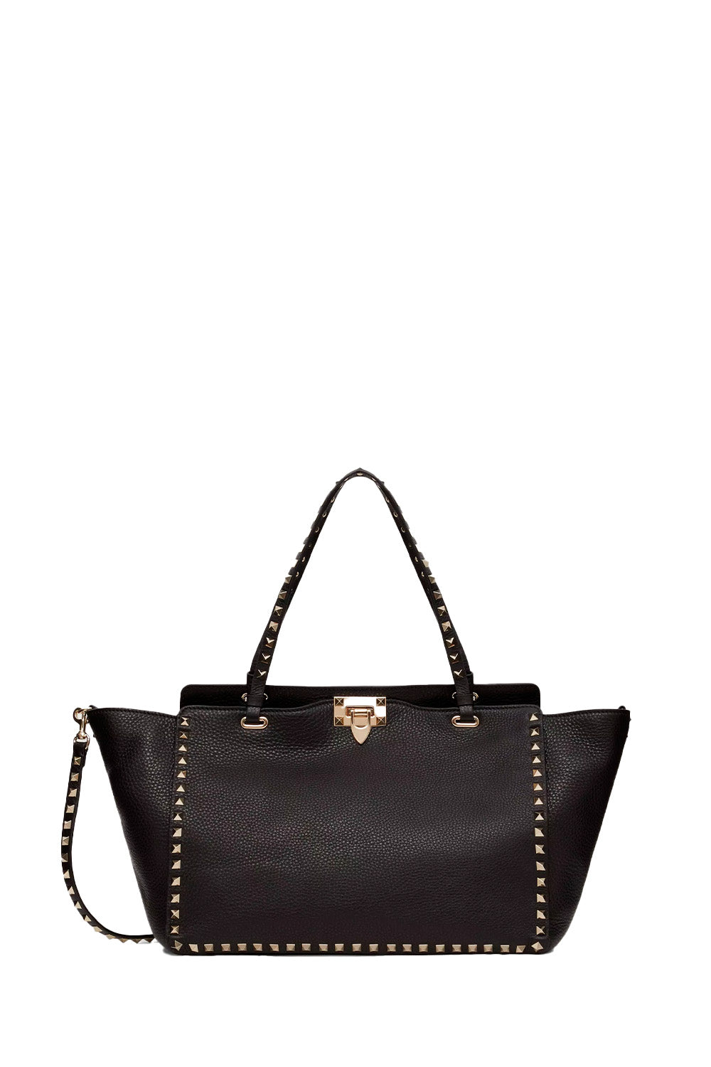 Medium Grainy Calfskin Rockstud Bag