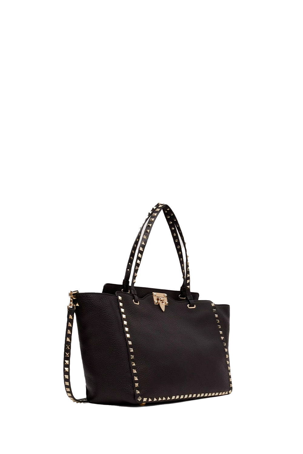 Medium Grainy Calfskin Rockstud Bag