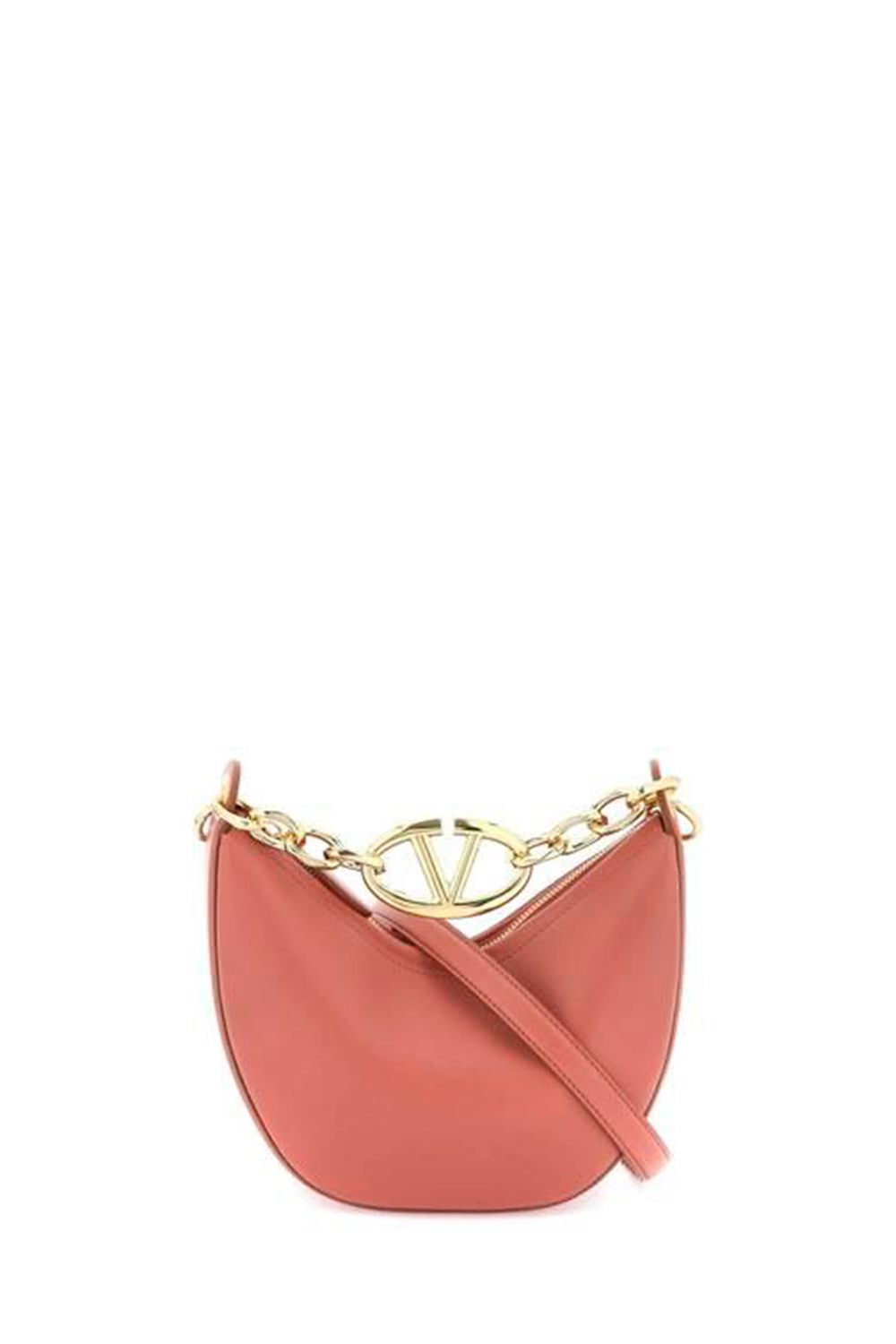 Mini VLOGO Moon Leather Hobo Bag