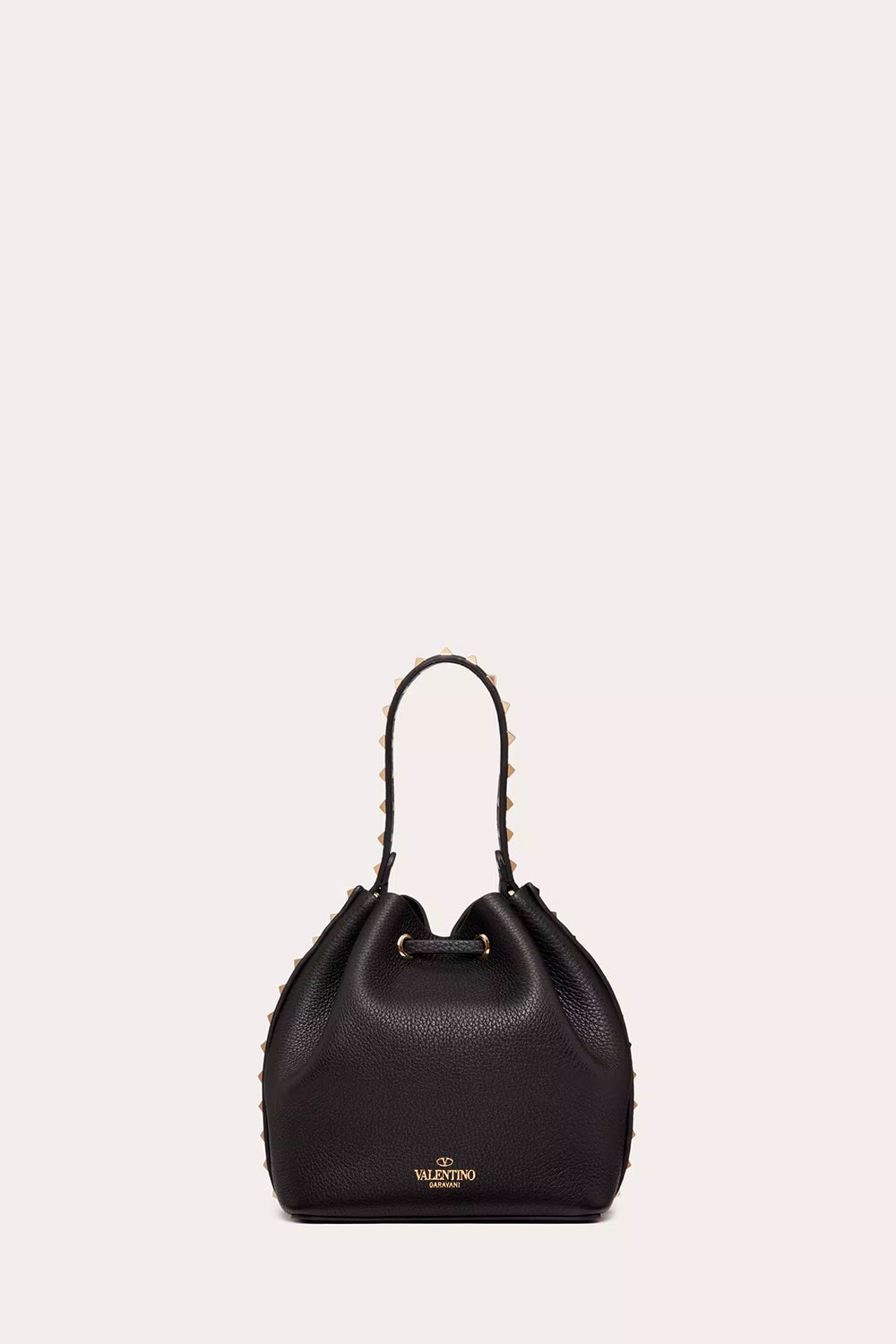 Rockstud Grainy Calfskin Bucket Bag