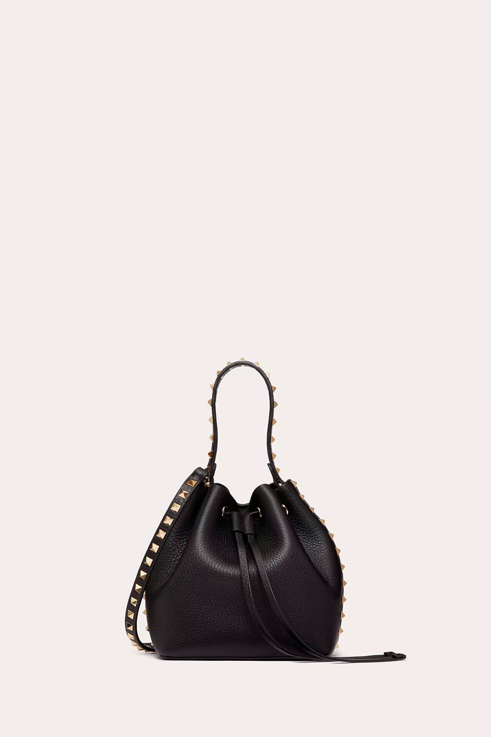 Rockstud Grainy Calfskin Bucket Bag