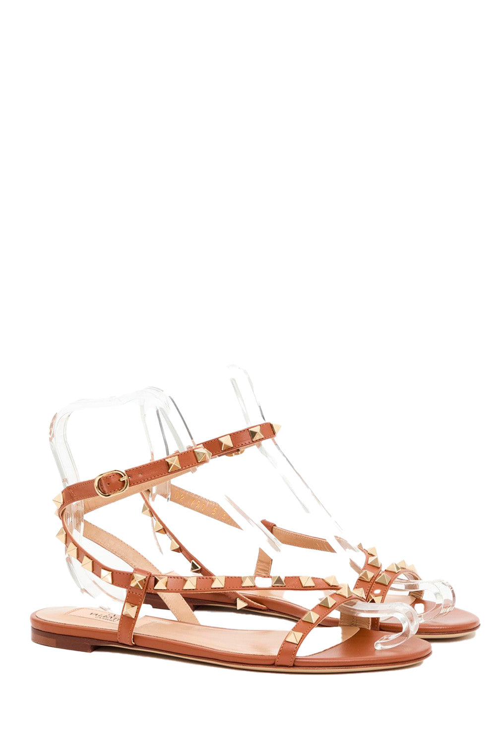 Rockstud Sandal In Calfskin