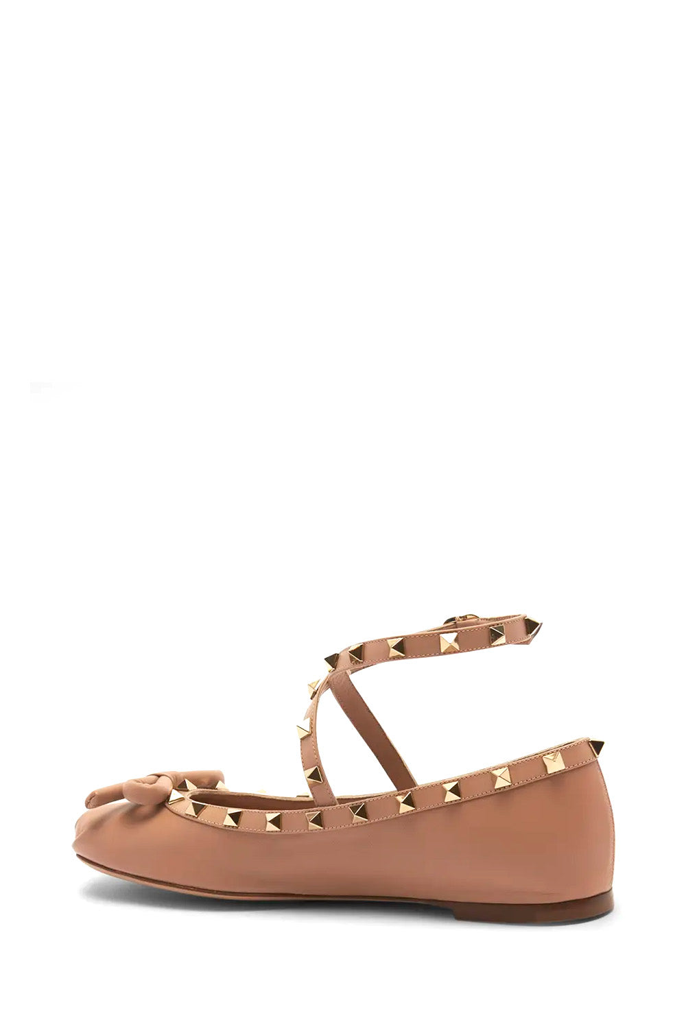 Rockstud Ballerina in Nappa Leather