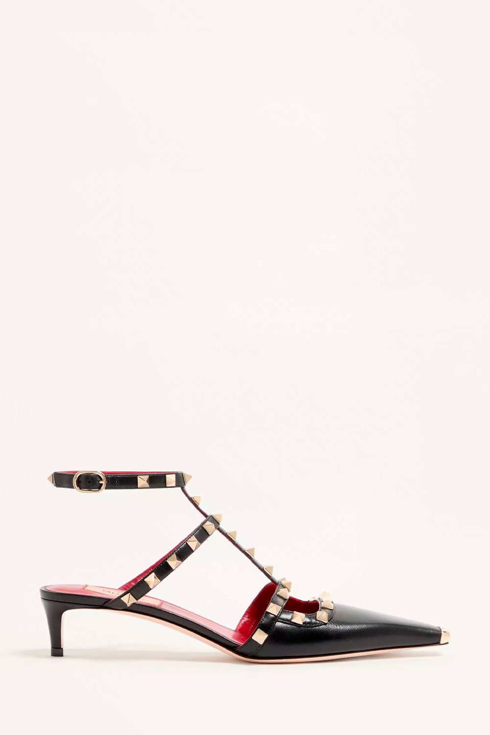 Rockstud Court Shoes In Kid Leather 40Mm