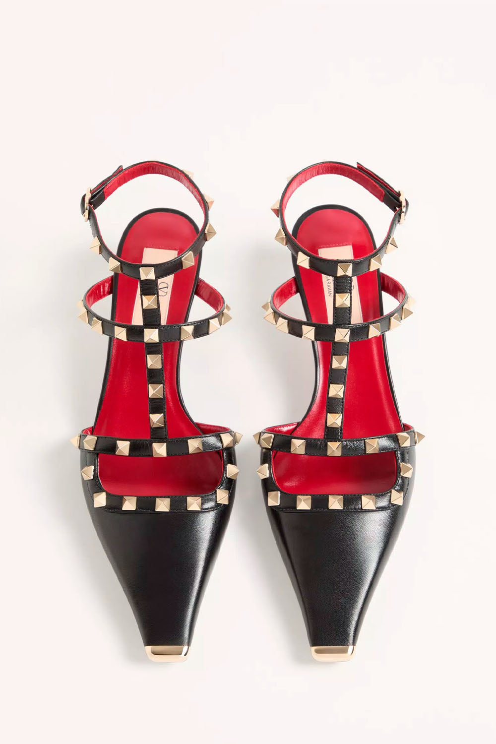 Rockstud Court Shoes In Kid Leather 40Mm