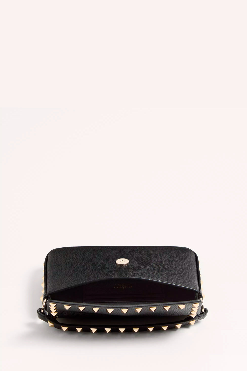 Rockstud Grainy Calfskin Pouch