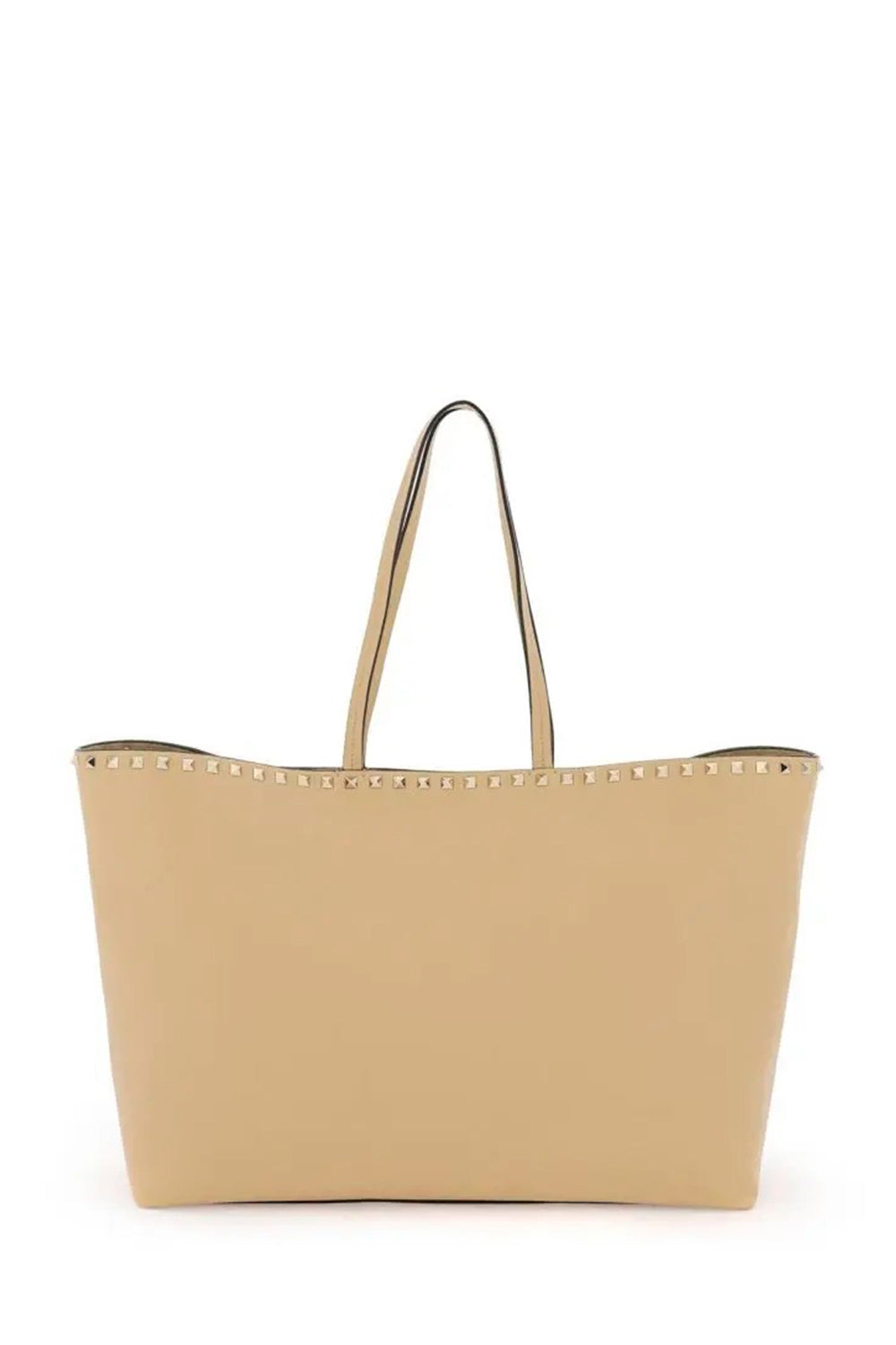 Rockstud Grainy Calfskin Tote Bag