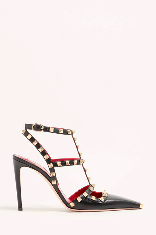 Rockstud Kidskin Pumps 100Mm