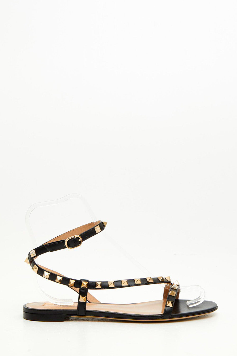 Rockstud Sandal In Calfskin