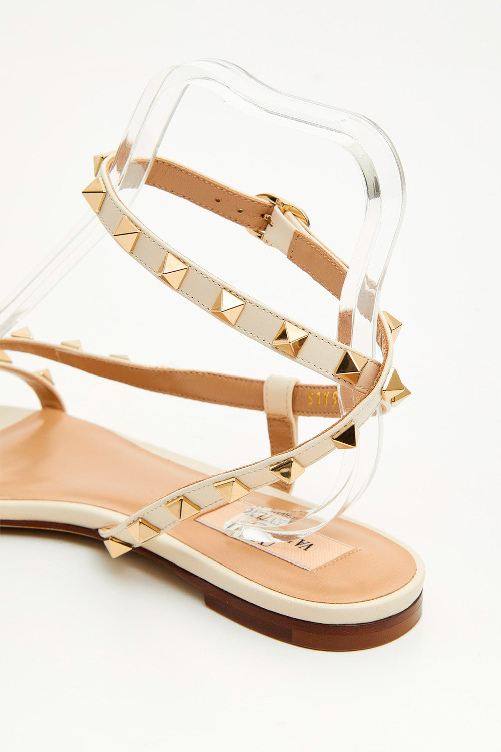 Rockstud Sandal In Calfskin