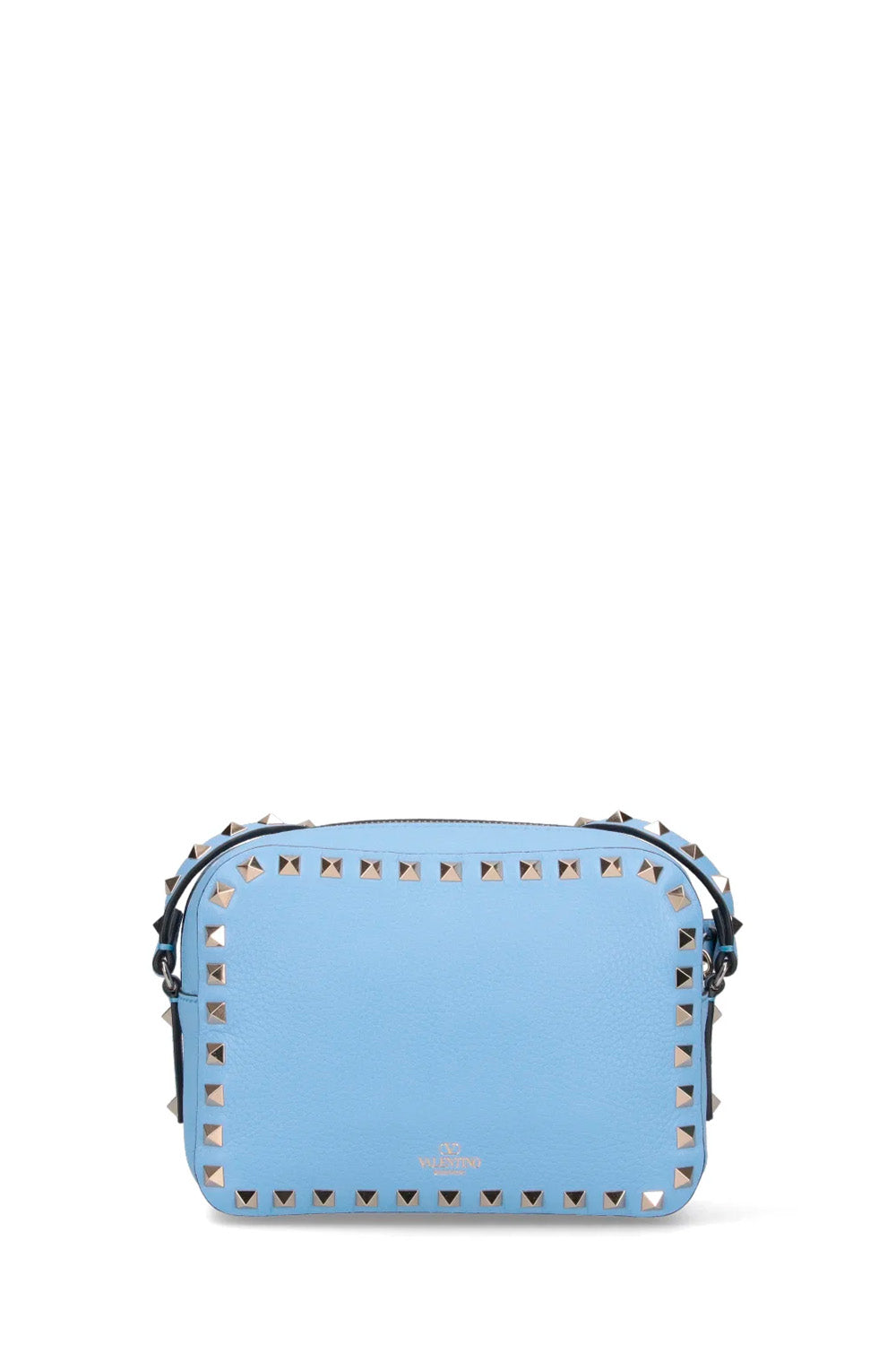 Small Rockstud Shoulder Bag With Printed Logo