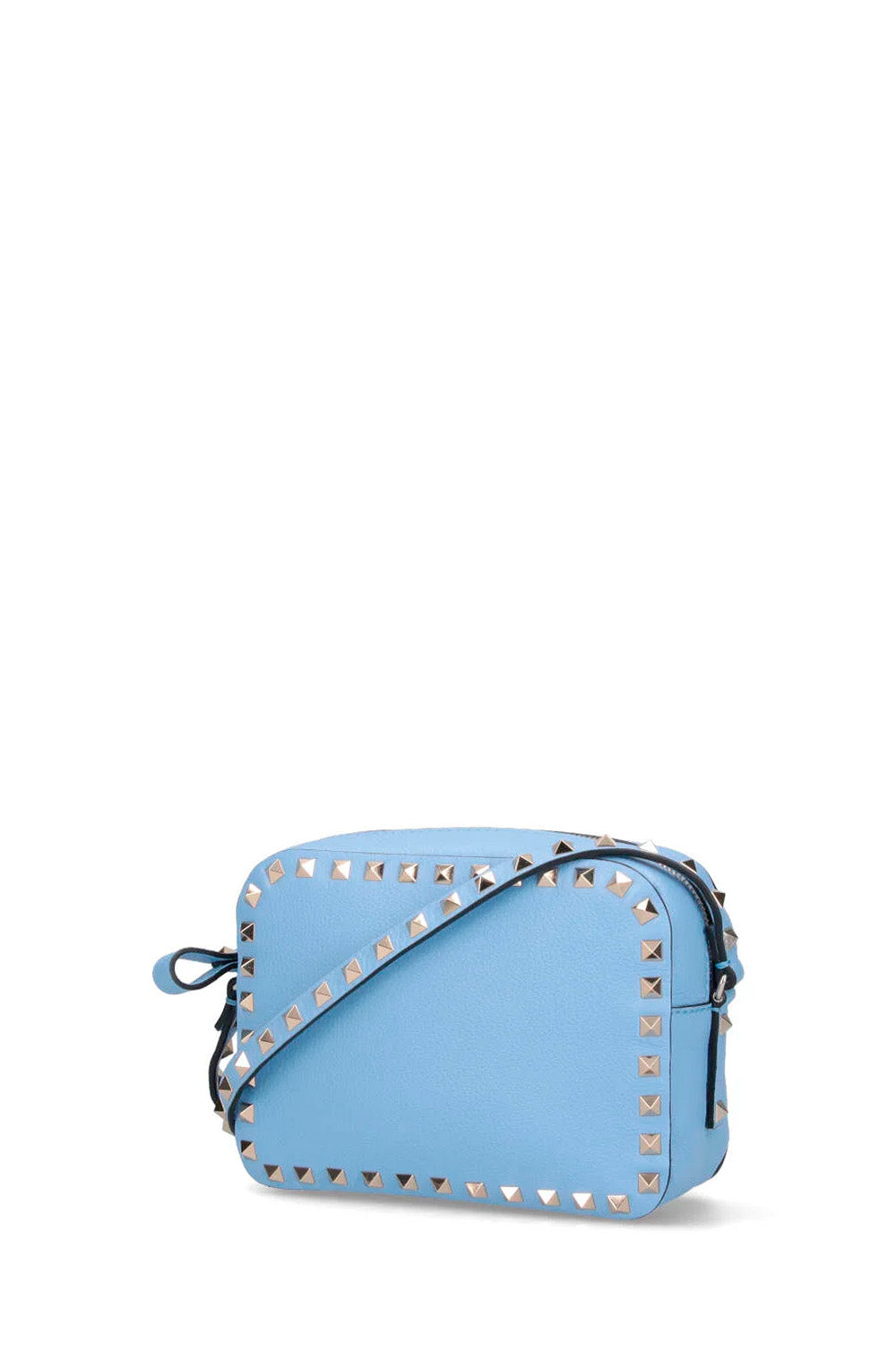 Small Rockstud Shoulder Bag With Printed Logo