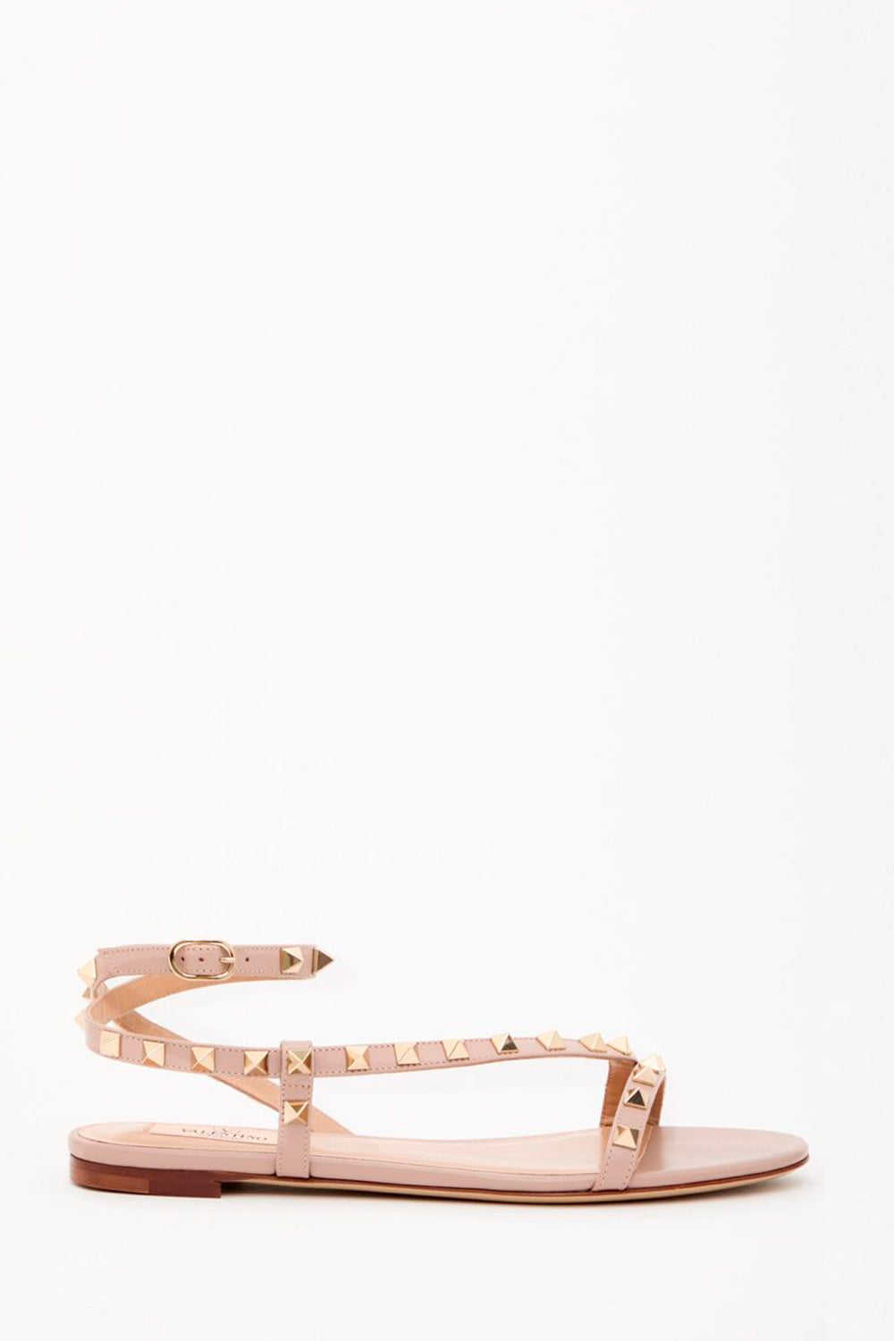 Rockstud Sandal In Calfskin