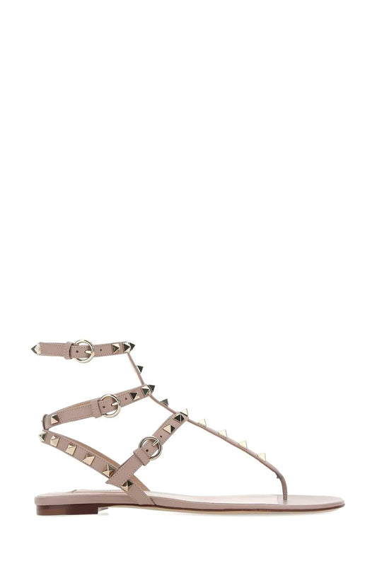 Rockstud Leather Sandals