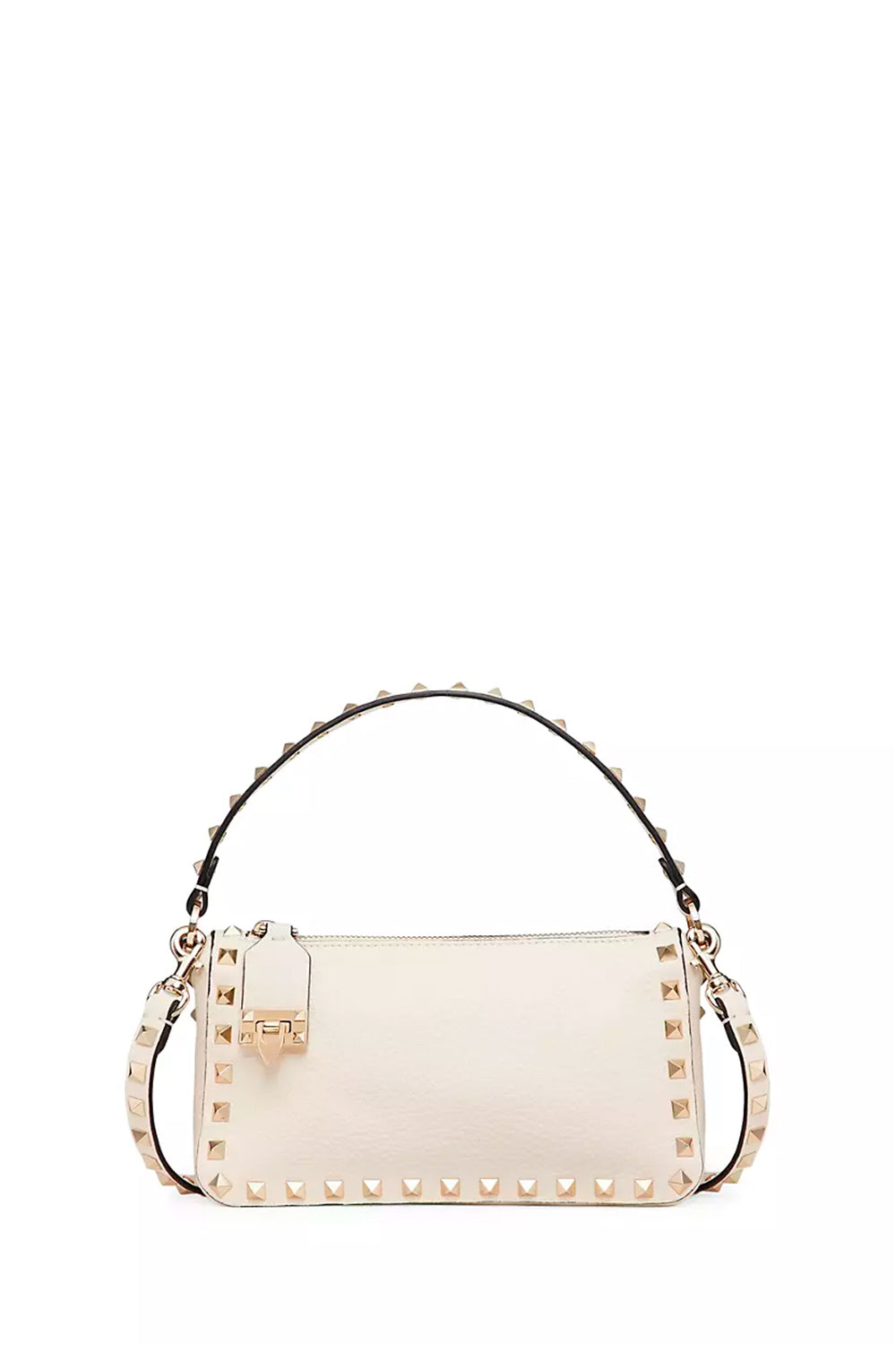 Small Rockstud Grainy Calfskin Crossbody Bag