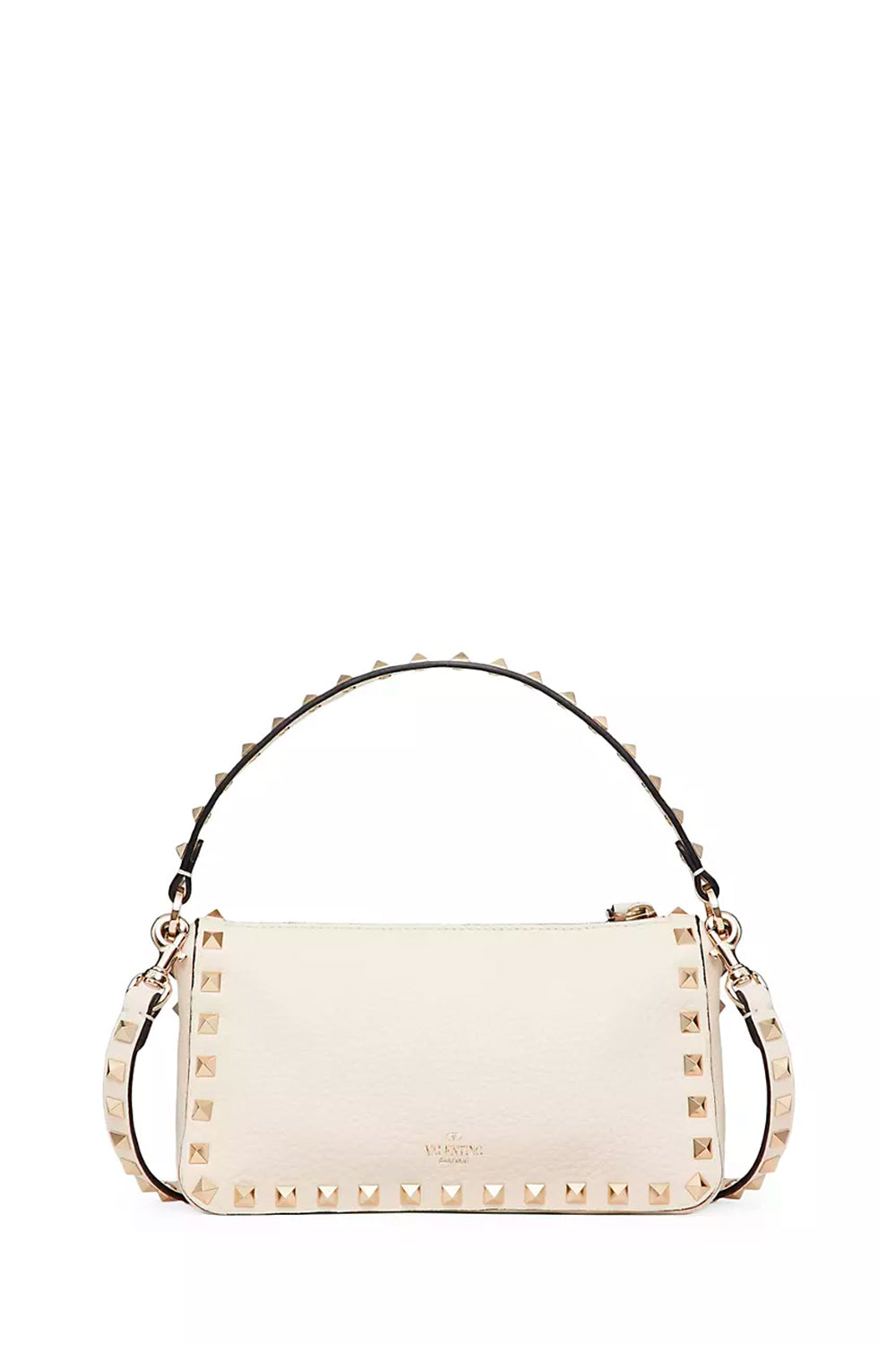 Small Rockstud Grainy Calfskin Crossbody Bag