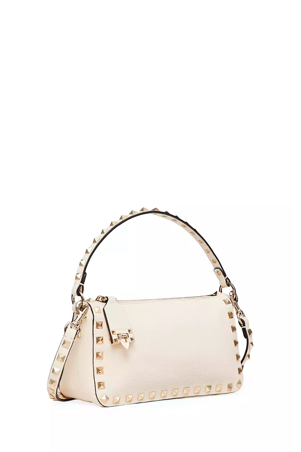 Small Rockstud Grainy Calfskin Crossbody Bag