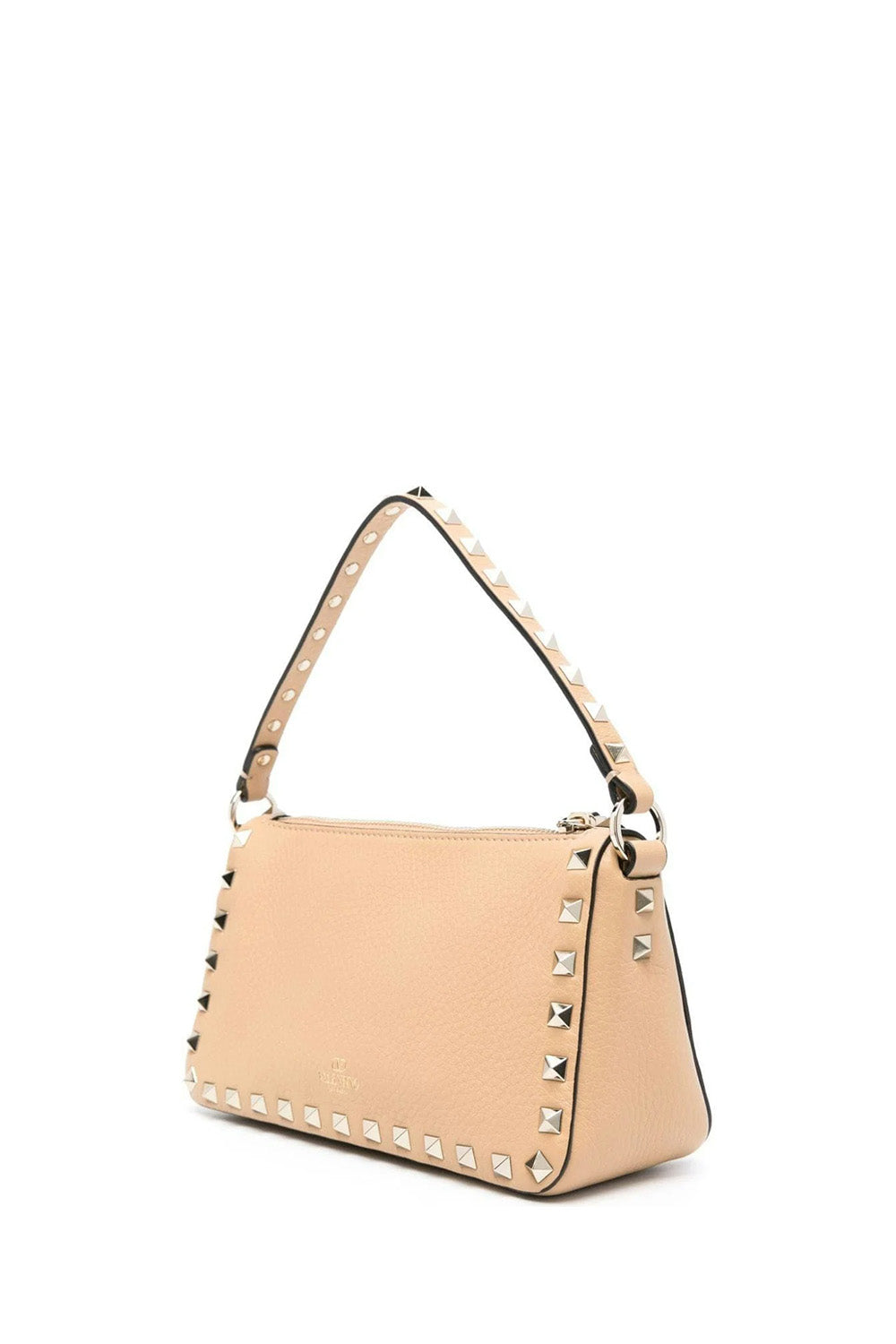 Small Rockstud Grainy Calfskin Crossbody Bag