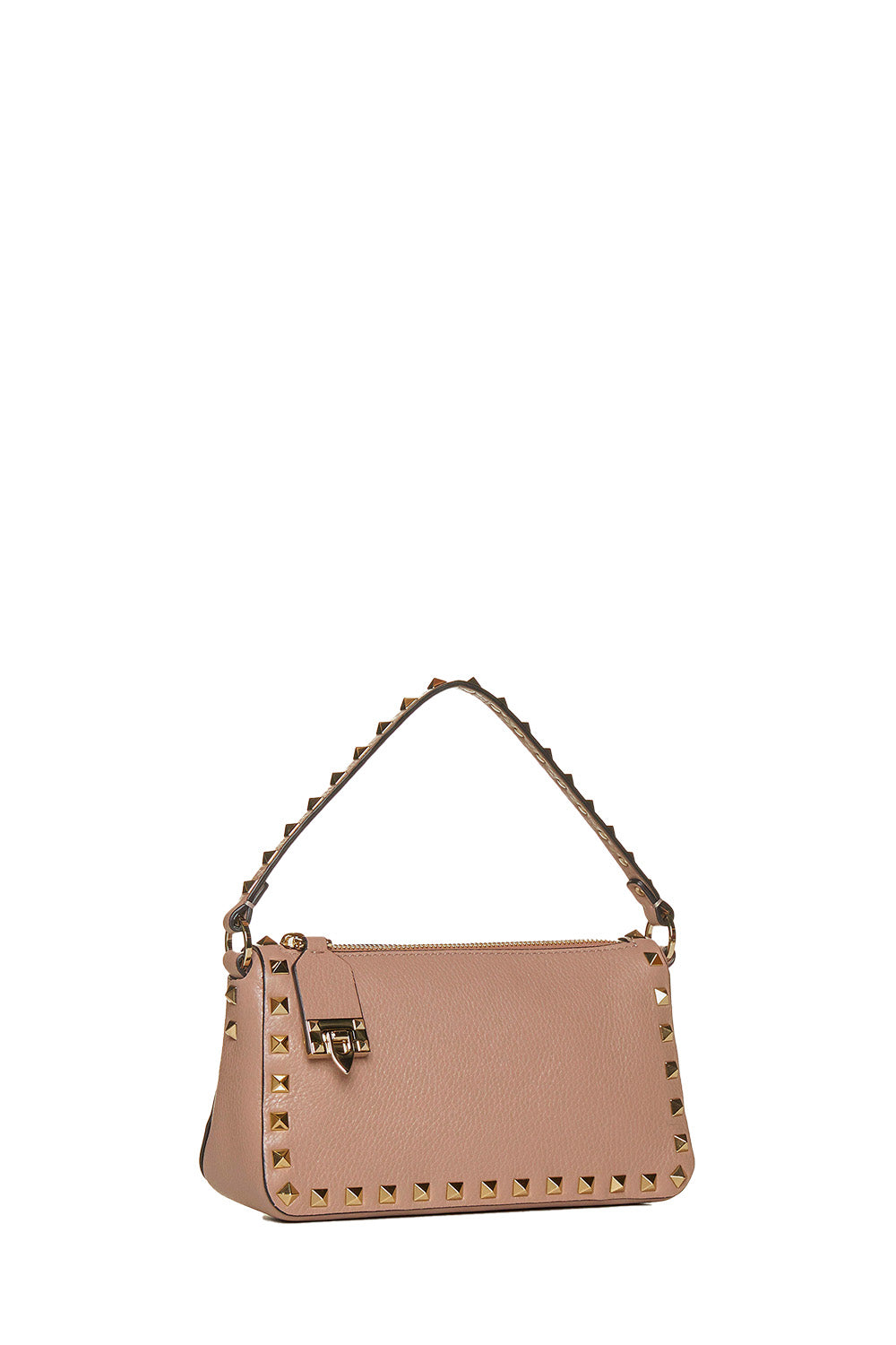 Small Rockstud Grainy Calfskin Crossbody Bag