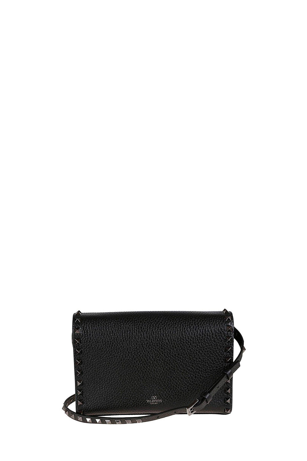 Small Rockstud Grainy Calfskin Crossbody Bag