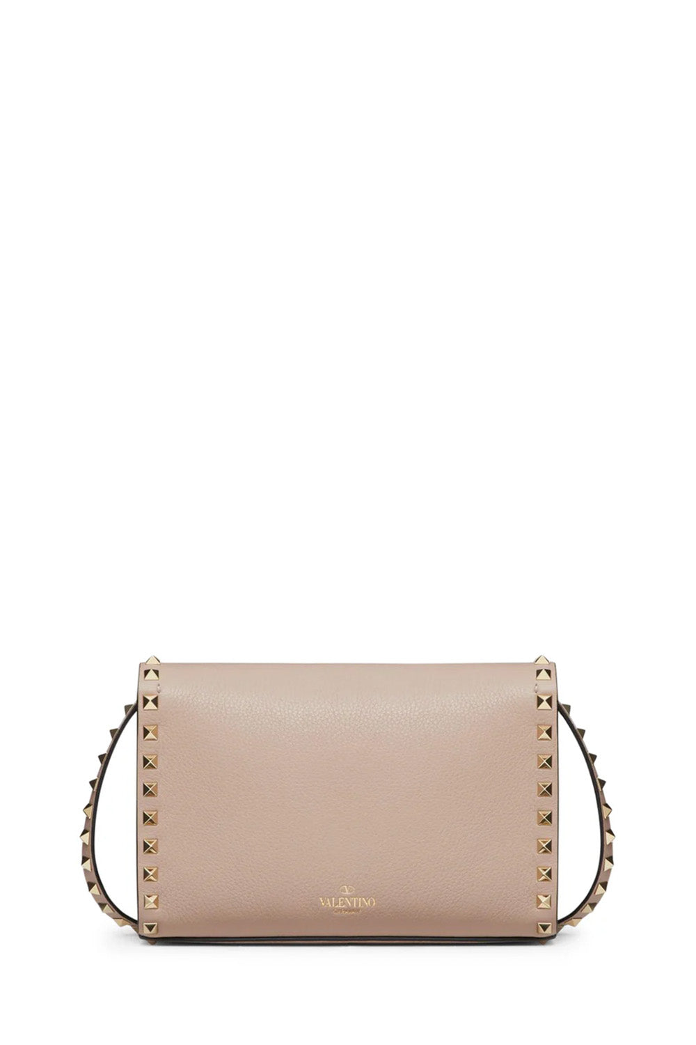 Small Rockstud Grainy Calfskin Crossbody Bag