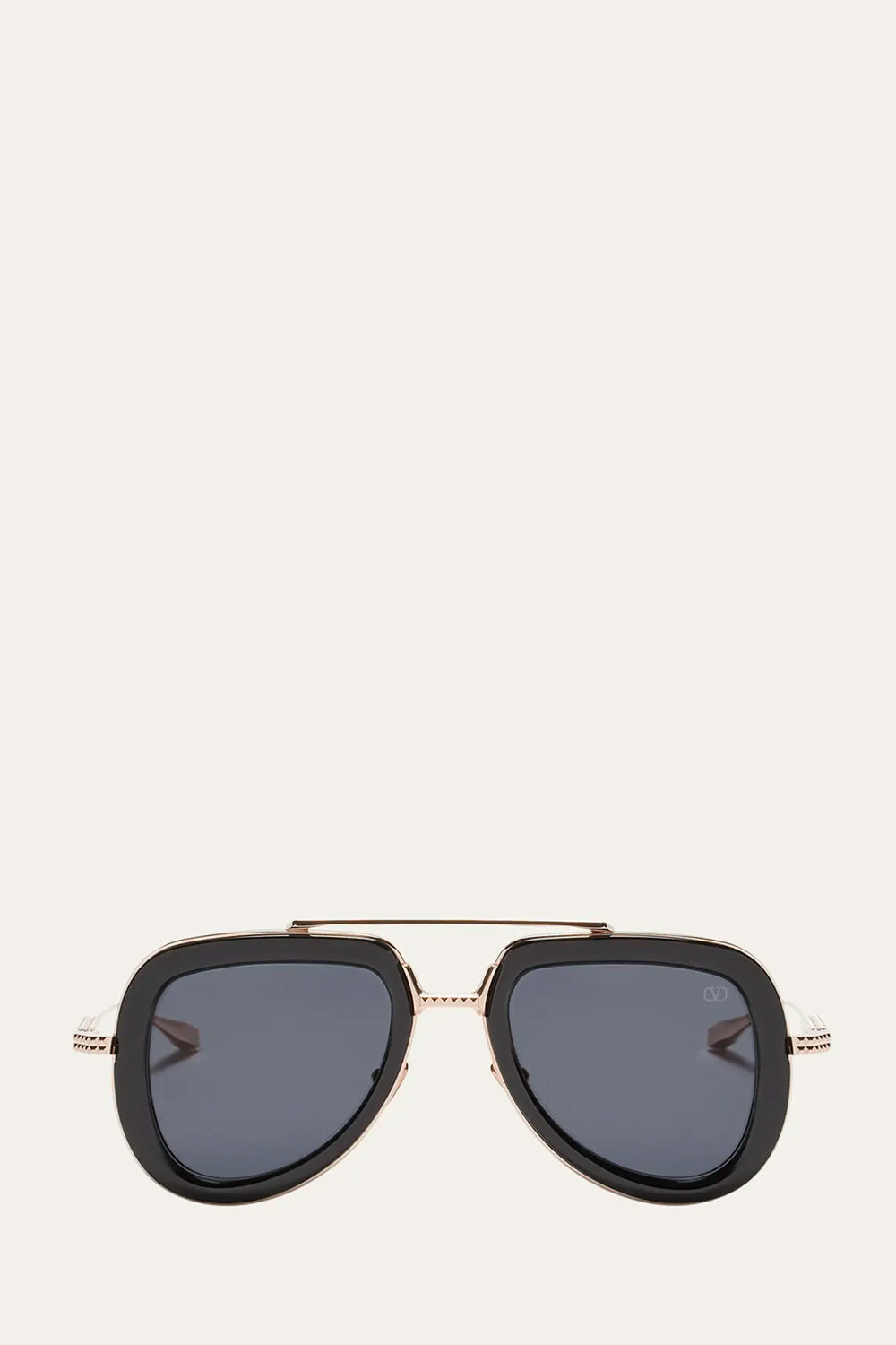 V-Story Titanium & Acetate Aviator Sunglasses