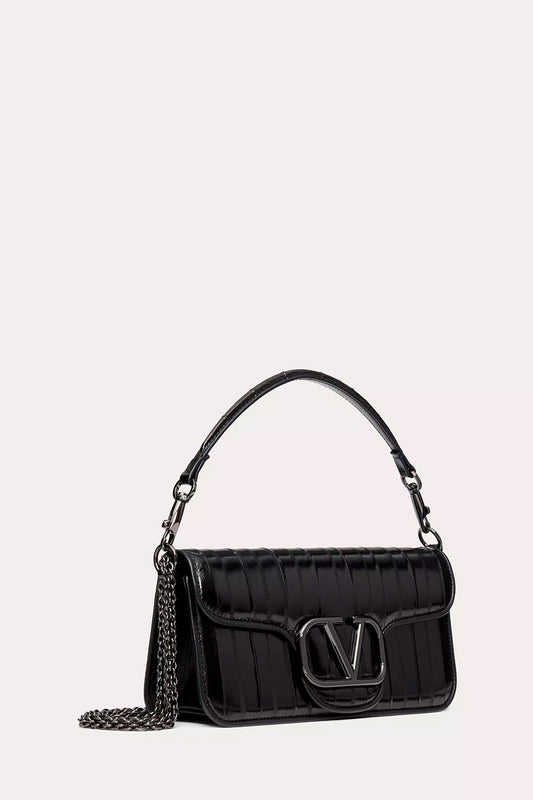 Valentino Garavani Locò Shoulder Bag In Eel Skin