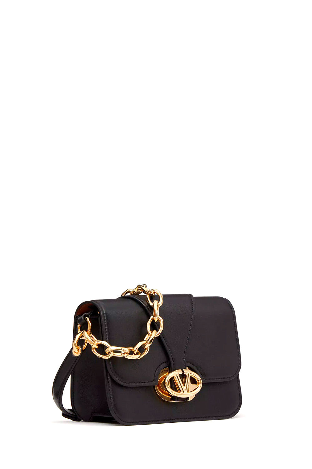 Vlogo O'clock Small Nappa Leather Shoulder Bag With Chain