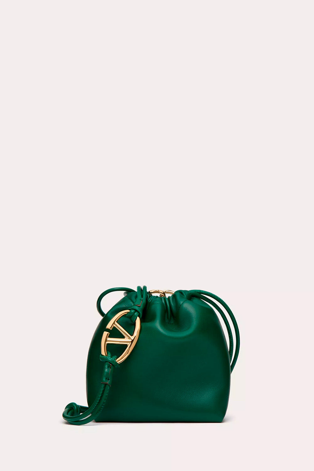 Vlogo Pouf Nappa Leather Mini Bucket Bag