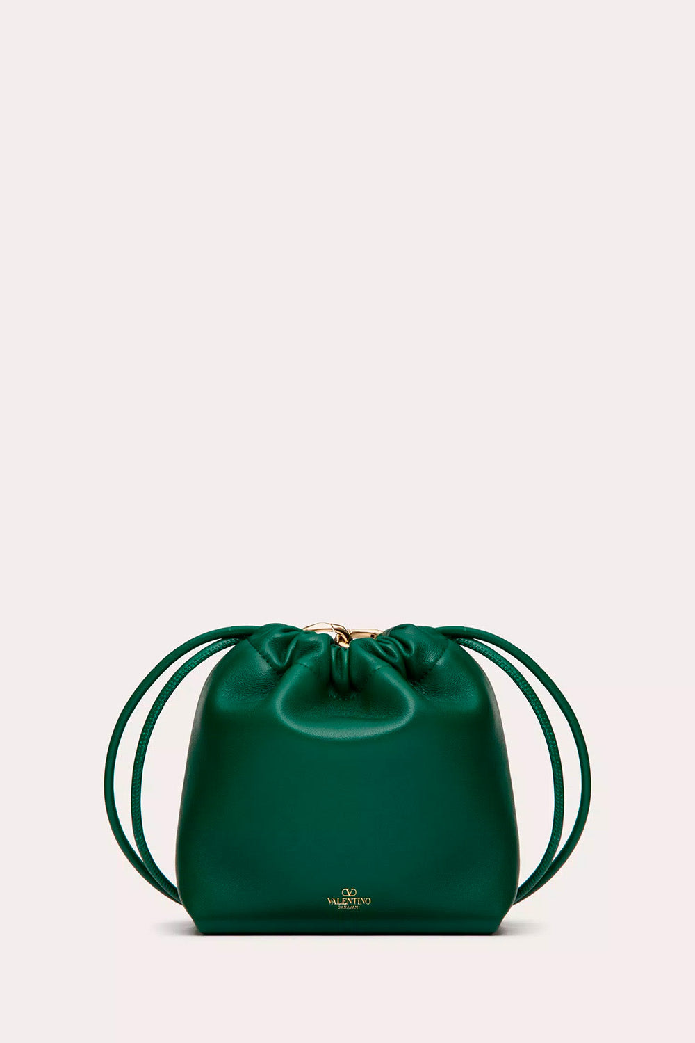 Vlogo Pouf Nappa Leather Mini Bucket Bag