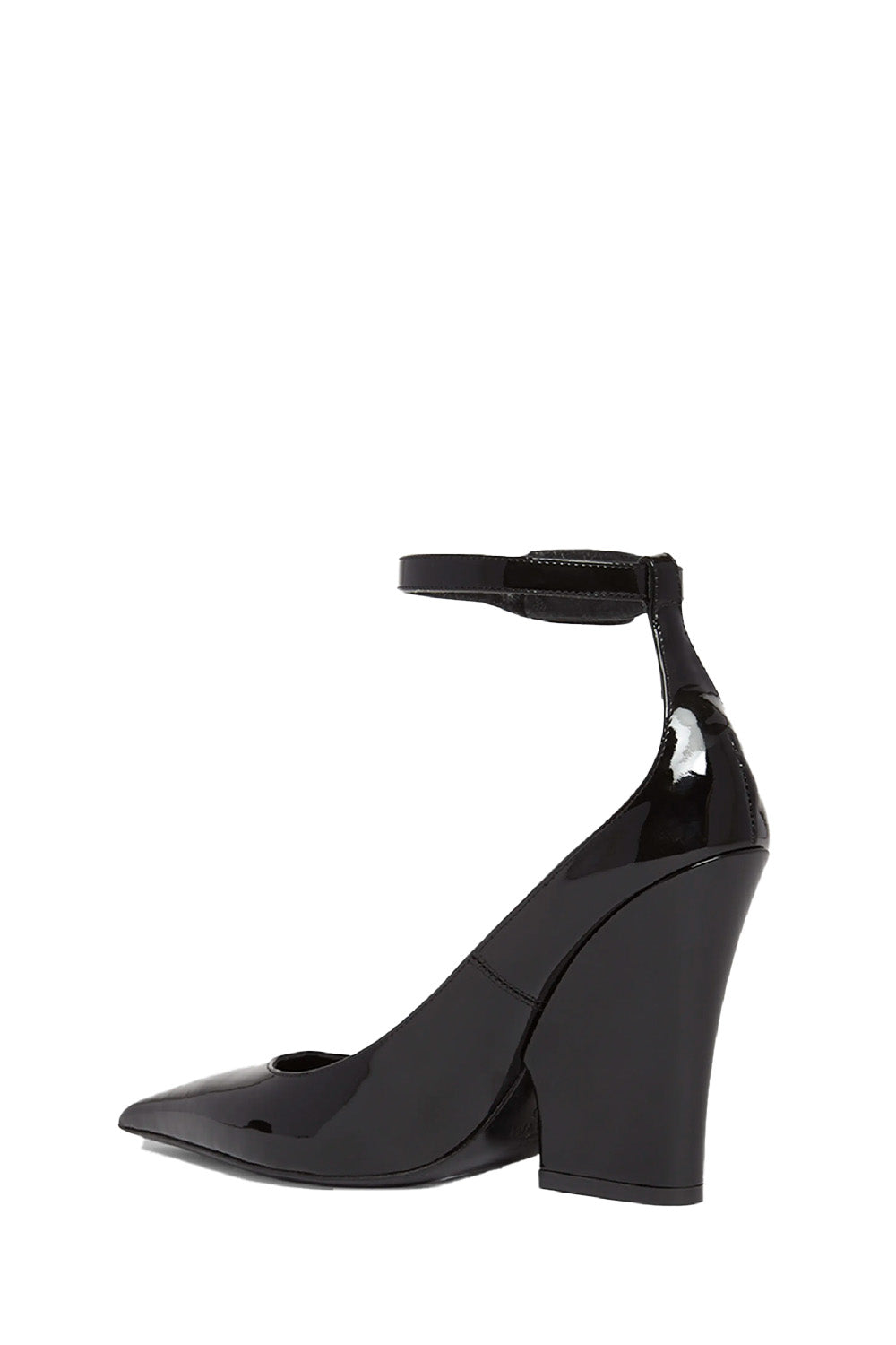 VLogo Patent Ankle-Strap Pumps