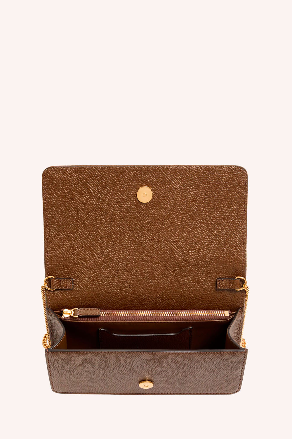 VLogo Signature Mini Shoulder Bag In Denim With Floral Embroidery