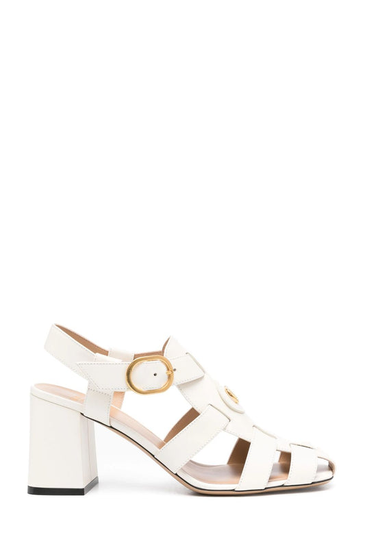 VLogo Signature Leather Sandals