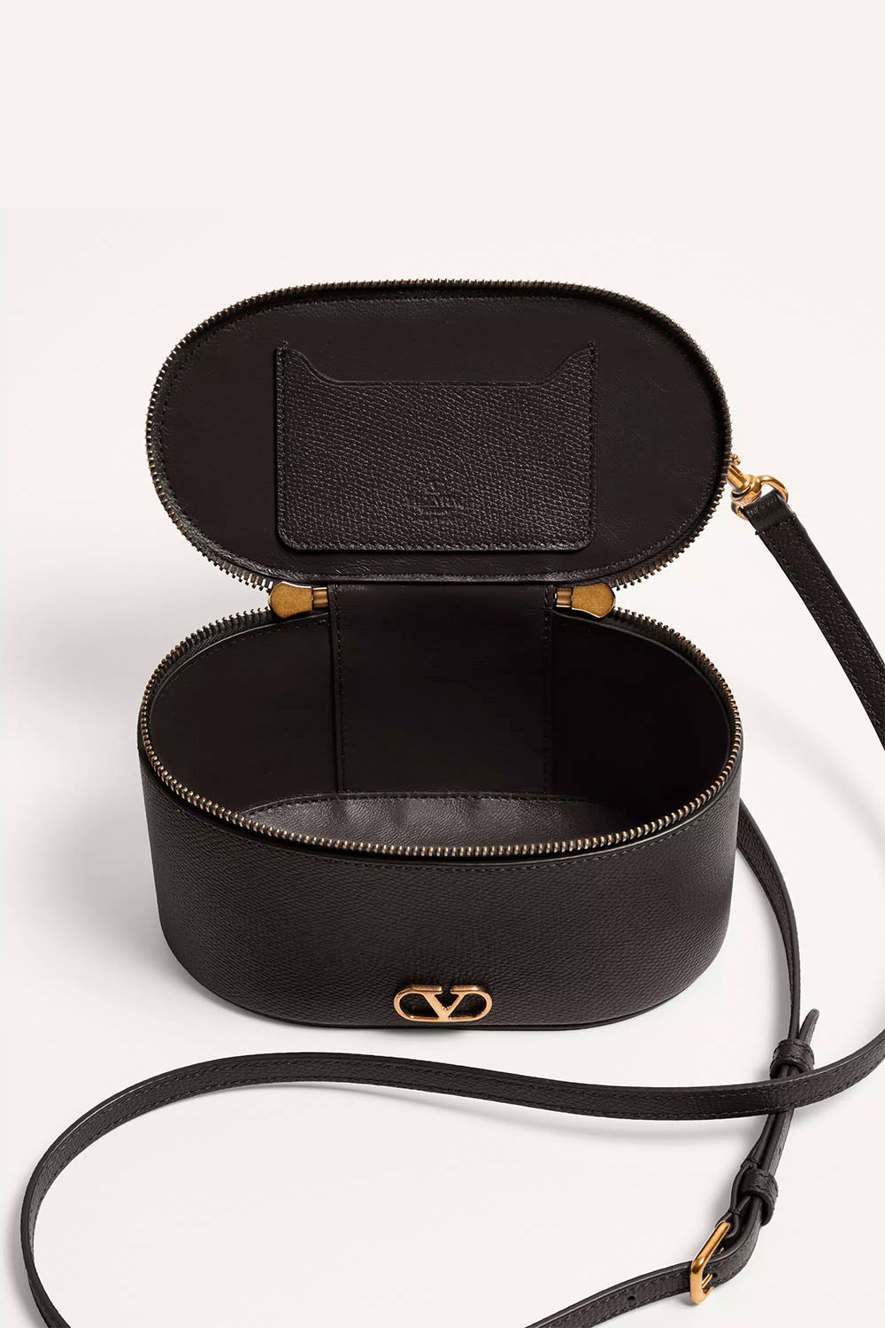 Vlogo Signature Mini Vanity Bag In Grainy Calfskin