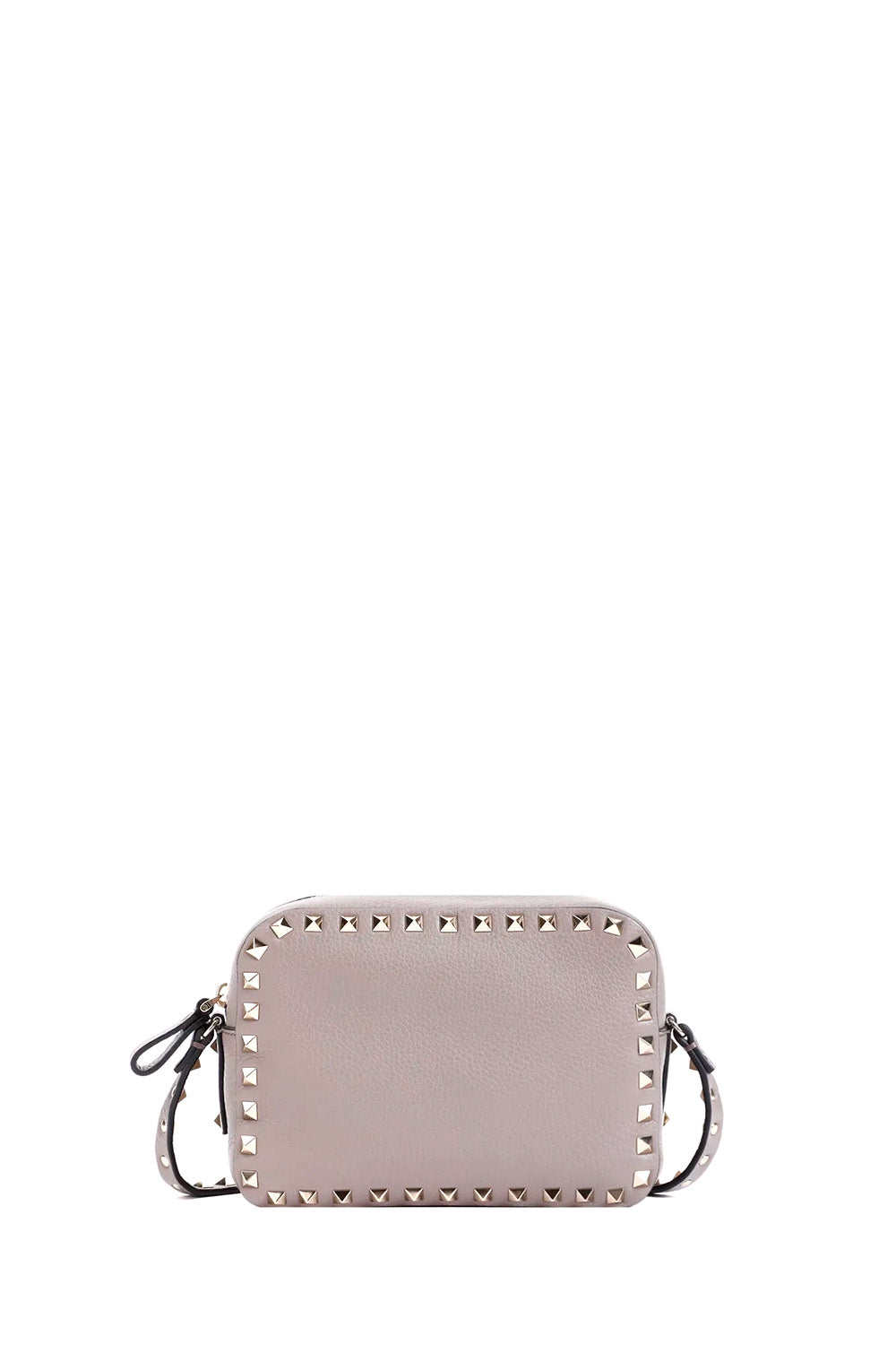 Small Rockstud Shoulder Bag With Printed Logo