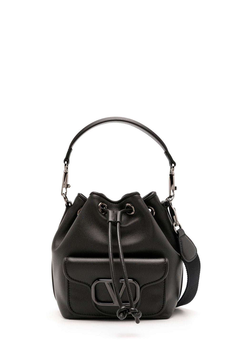 Small VLogo Signature Bucket Bag